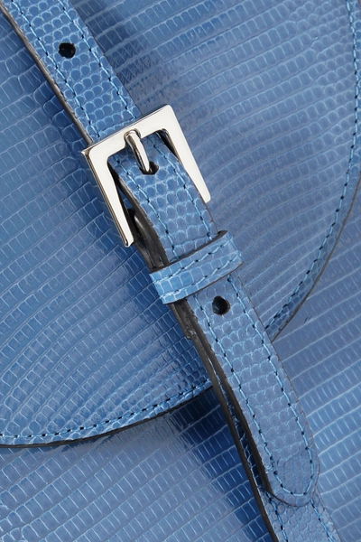 Shop Hunting Season The Saddle Lizard Shoulder Bag In Blue