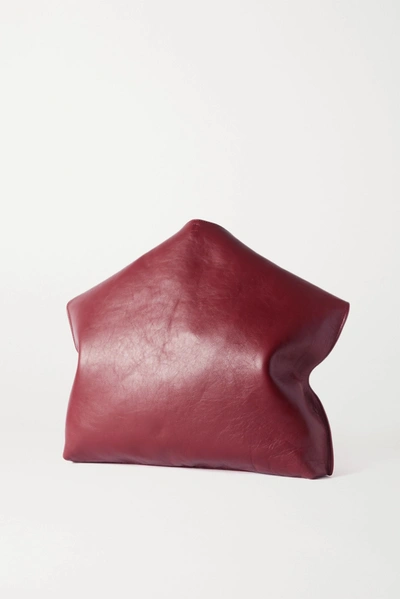 Shop Saint Laurent Suzanne Medium Leather Shoulder Bag In Red