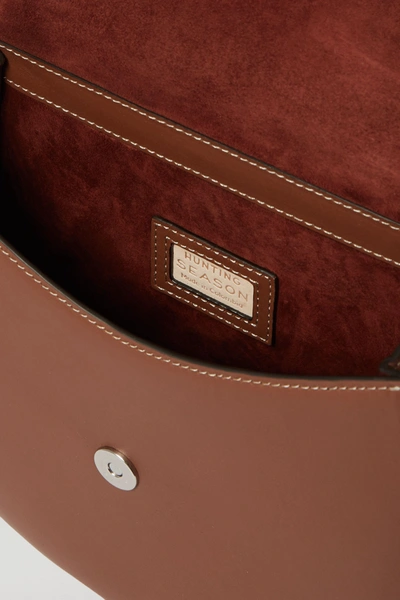 Shop Hunting Season The Saddle Large Leather Shoulder Bag In Brown