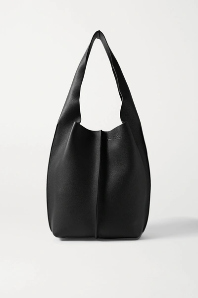 Shop Acne Studios Textured-leather Tote In Black