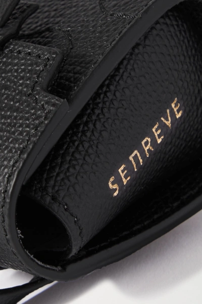 Shop Senreve Milli Maestra Textured-leather Shoulder Bag In Black