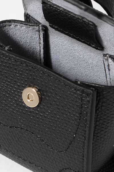 Shop Senreve Milli Maestra Textured-leather Shoulder Bag In Black