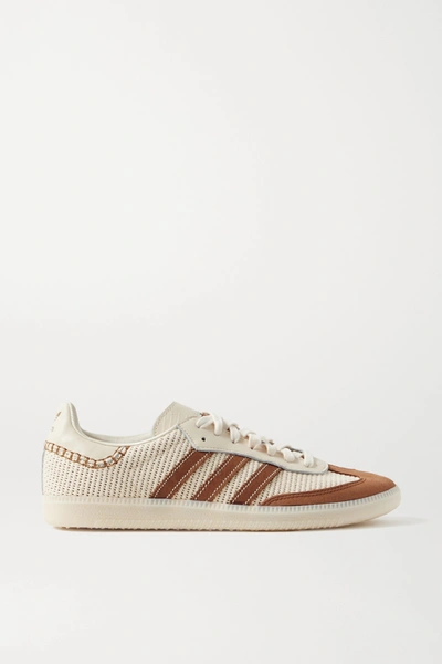 Adidas Originals + Wales Bonner Samba Suede, Leather And Mesh Sneakers In  Ecru | ModeSens