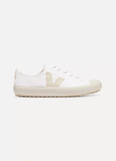 Shop Veja + Net Sustain Nova Organic Cotton-canvas Sneakers In White