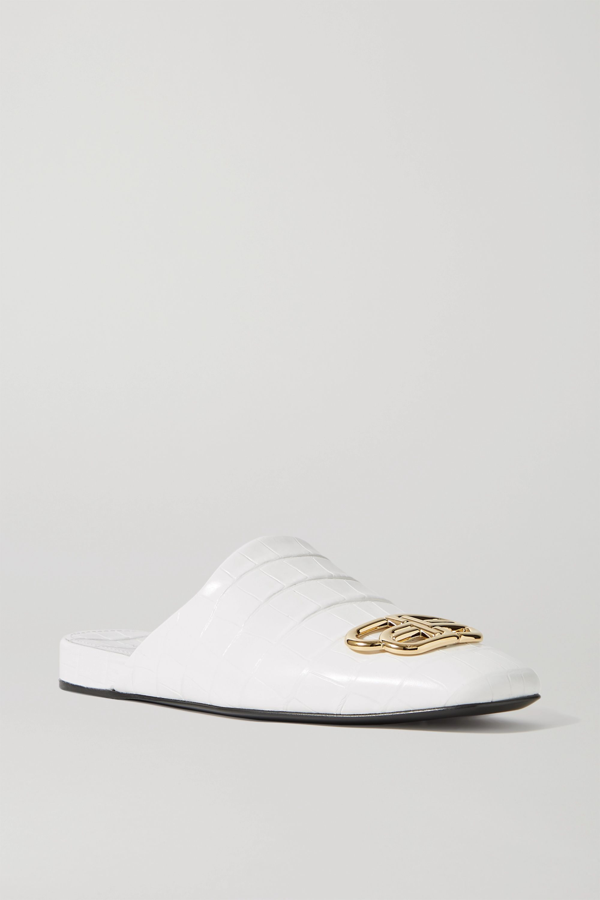 balenciaga white slippers