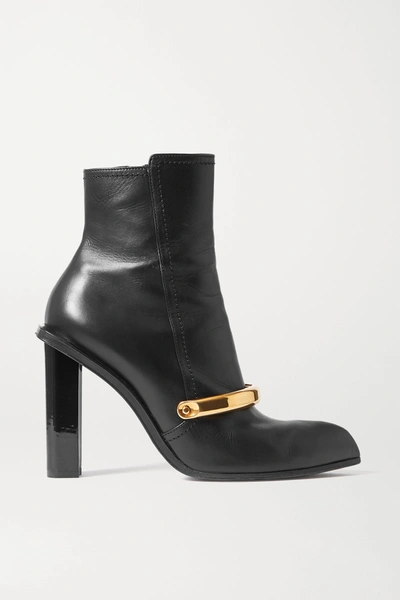 Alexander mcqueen embellished leather cheap ankle boots