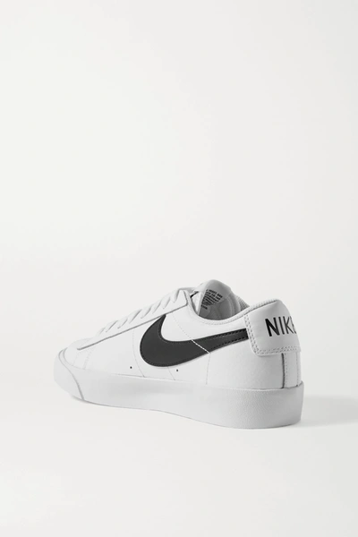 Shop Nike Blazer Low Leather Sneakers In White