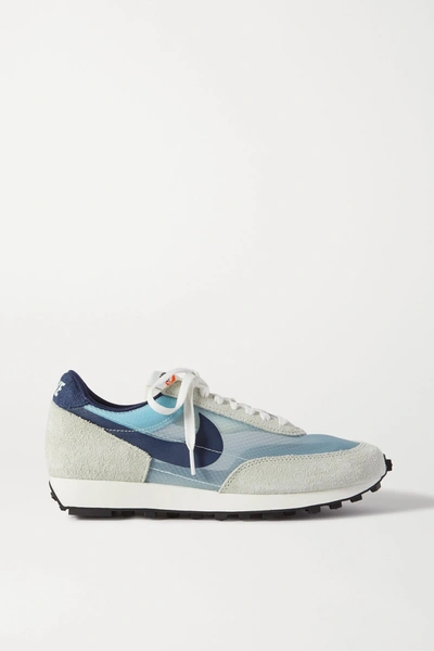 Shop Nike Daybreak Sp Faux Suede And Ripstop Sneakers In Light Blue