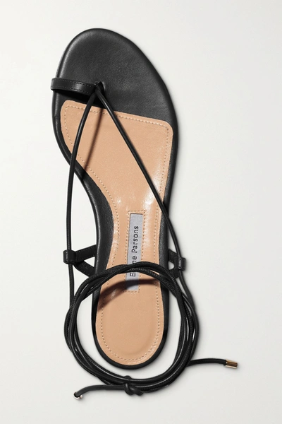 Shop Emme Parsons Ava Leather Sandals In Black