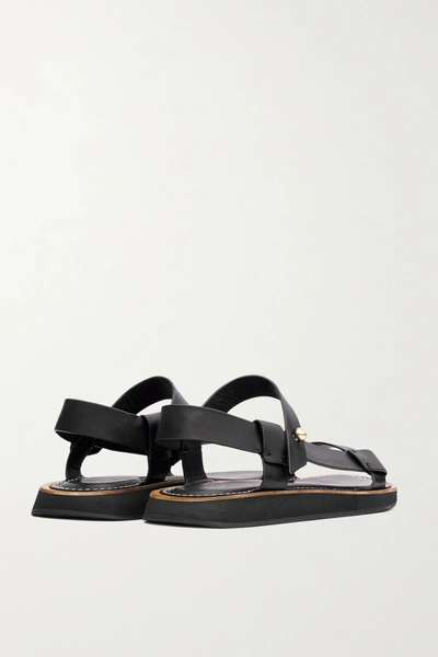 Shop Rag & Bone Parker Leather Sandals In Black