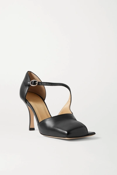 Shop A.w.a.k.e. Mary Leather Pumps In Black