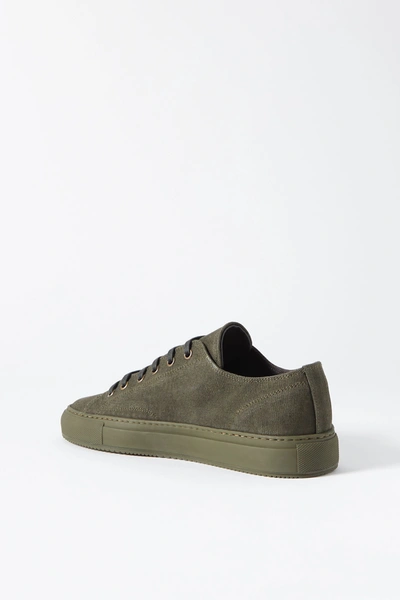 Shop Common Projects Achilles Canvas Sneakers In Army Green