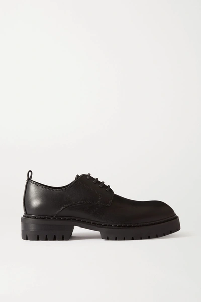 Shop Ann Demeulemeester Leather Brogues In Black