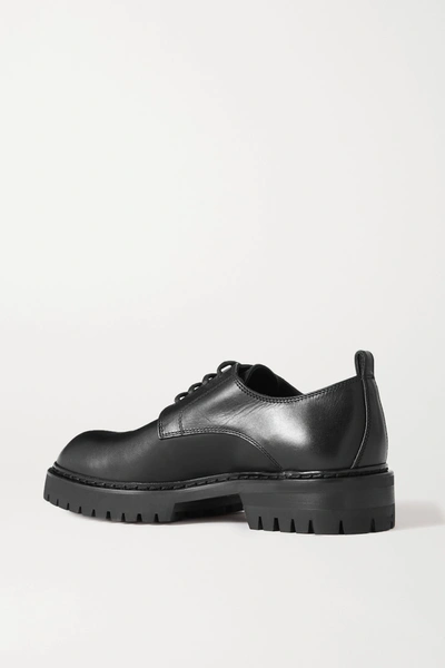 Shop Ann Demeulemeester Leather Brogues In Black