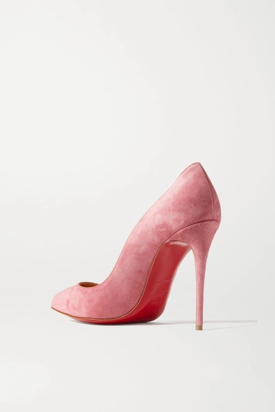 Shop Christian Louboutin Pigalle Follies 100 Suede Pumps In Pink
