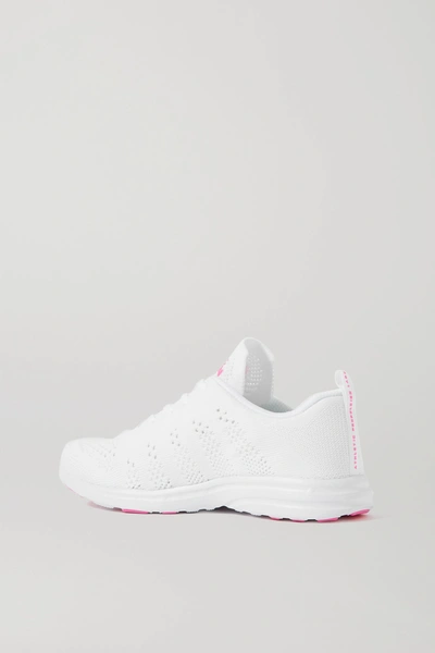 Shop Apl Athletic Propulsion Labs Techloom Pro Mesh Sneakers In White