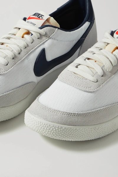 Shop Nike Killshot Og Sp Mesh, Leather And Suede Sneakers In White
