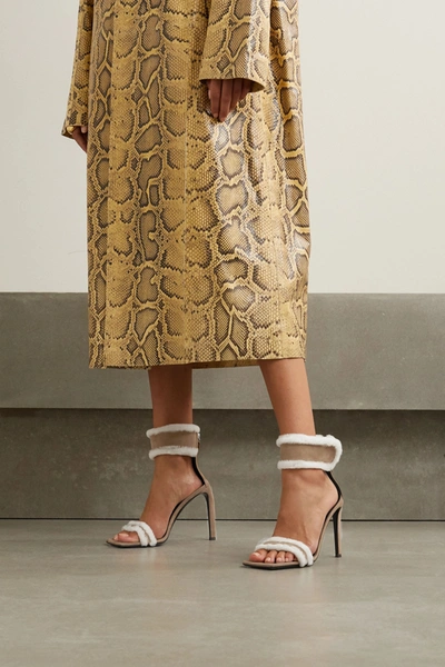Giuseppe Zanotti Kanda Square Toe Sandals With 9 Cm Heel In Tan