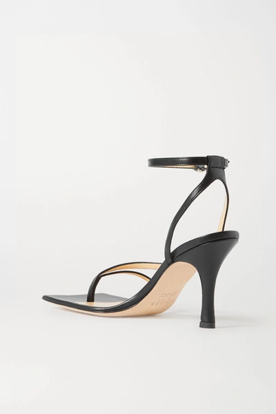 Shop A.w.a.k.e. Delta Leather Sandals In Black