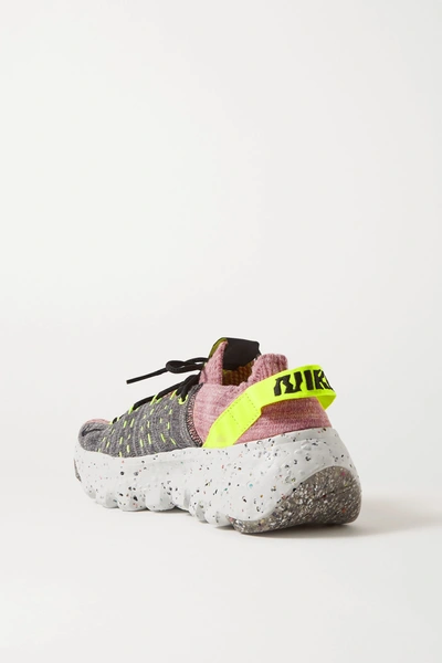 Shop Nike Space Hippie 04 Space Waste Flyknit Sneakers In Pink