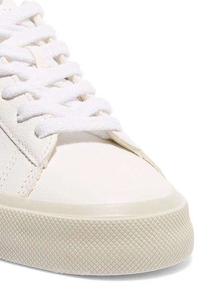 Shop Veja Net Sustain Campo Leather Sneakers In White