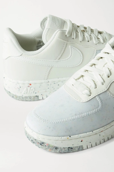 Nike Air Force 1 Crater Faux Leather And Mesh Sneakers In White | ModeSens