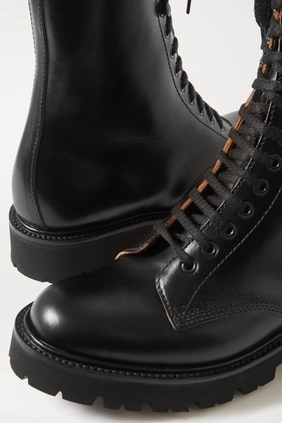 Shop Grenson 13 Eye Chromexcel Leather Ankle Boots In Black
