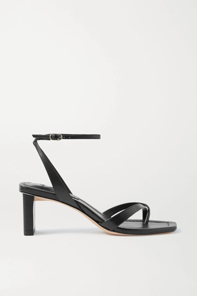 Shop Alexandre Birman Nelly Leather Sandals In Black