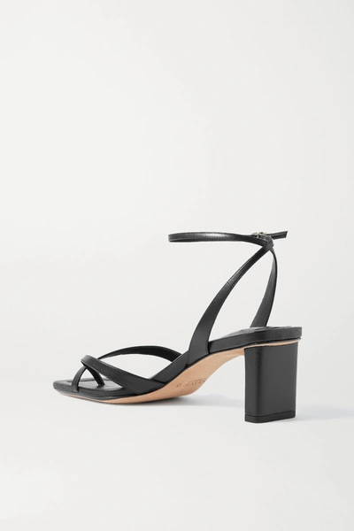 Shop Alexandre Birman Nelly Leather Sandals In Black