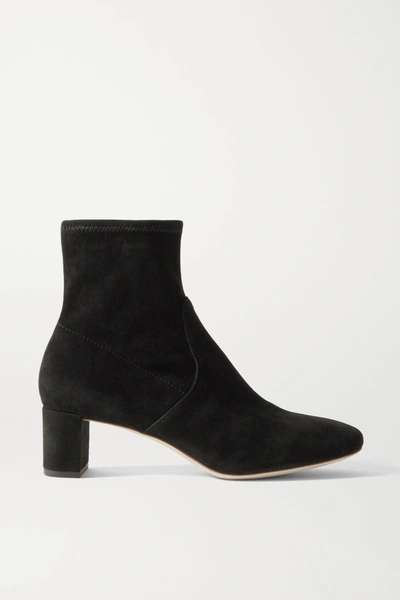 Shop Loeffler Randall Cynthia Suede Ankle Boots In Black