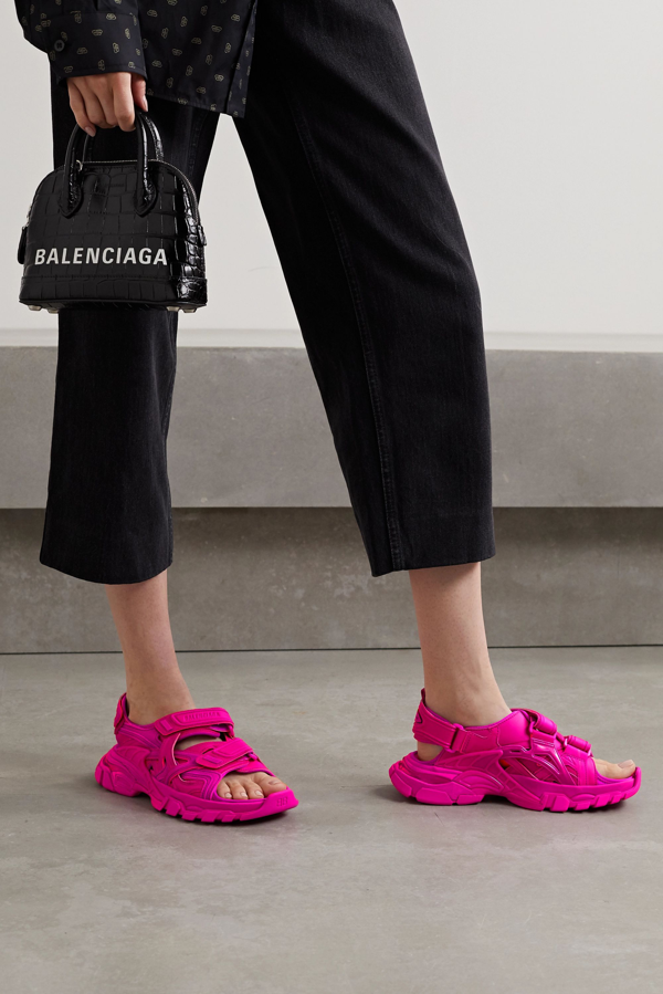 balenciaga track sandal pink