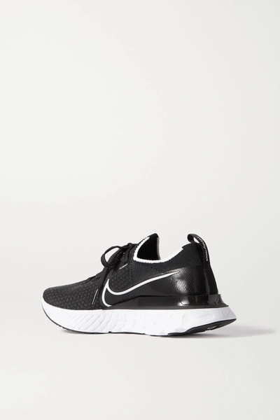 Shop Nike React Infinity Run Flyknit Sneakers In Black