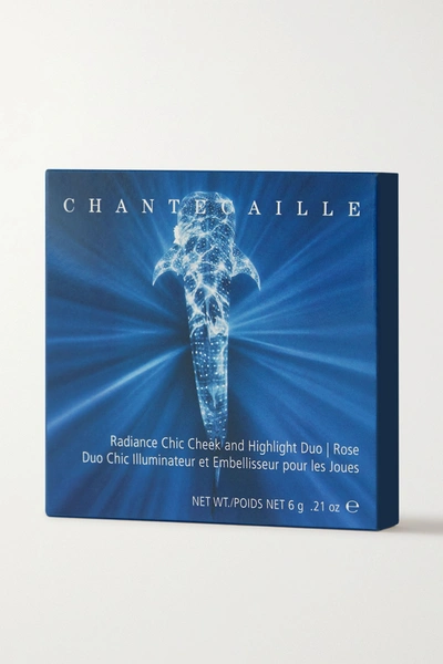 Shop Chantecaille Radiance Chic Cheek And Highlighter Duo - Rose Whale Shark In Pink