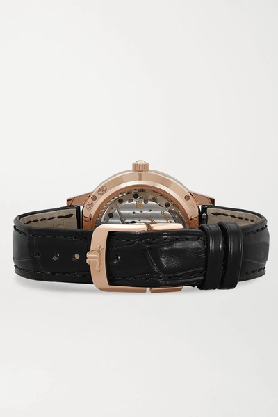 Shop Jaeger-lecoultre Rendez-vous Moon Automatic 34mm Medium Rose Gold, Alligator And Diamond Watch