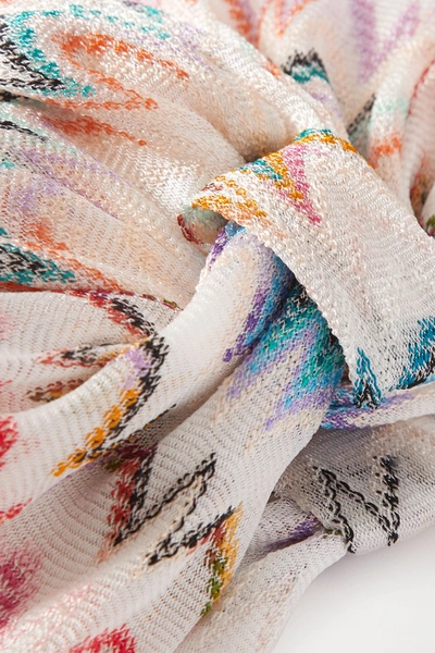 Shop Missoni Crochet-knit Turban In White