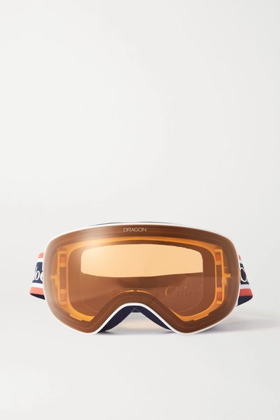 Shop Chloé + Dragon Cassidy Ski Goggles In Orange