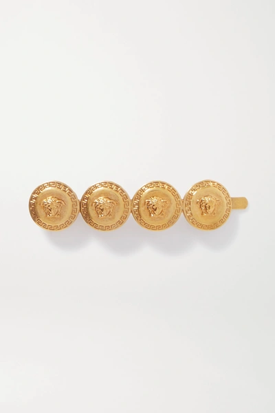 Shop Versace Gold-tone Hair Slide