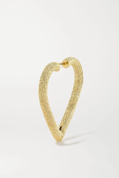 Shop Carolina Bucci Cuore 18-karat Gold Hoop Earrings