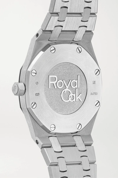 Shop Audemars Piguet Royal Oak 33mm 18-karat Frosted White Gold Watch