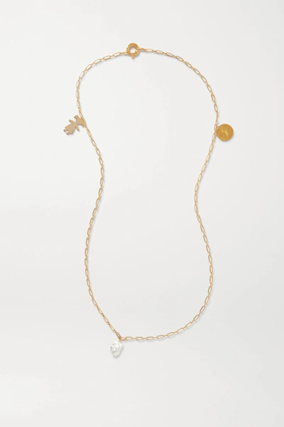 Shop Timeless Pearly Gold-tone Pearl Necklace