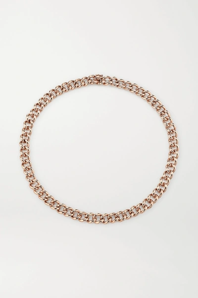 Shop Anita Ko 18-karat Rose Gold Necklace