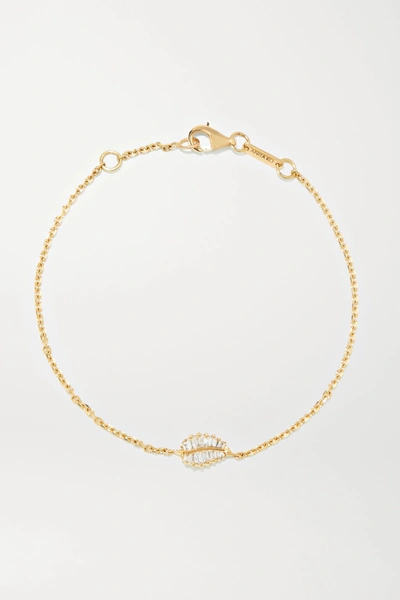 Shop Anita Ko Palm Leaf 18-karat Gold Diamond Bracelet