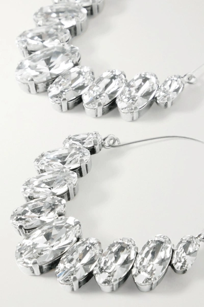 Shop Isabel Marant Ho La La Silver-tone Crystal Earrings