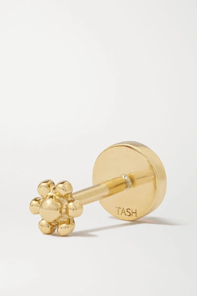 Shop Maria Tash 4mm 14-karat Gold Opal Earring