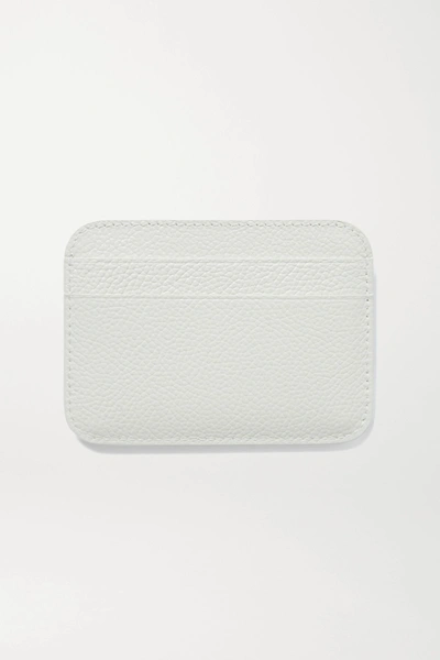 Shop Balenciaga Cash Printed Textured-leather Cardholder In White