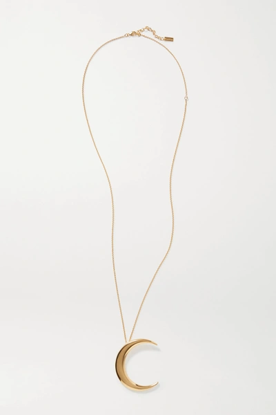 Shop Saint Laurent Gold-tone Necklace