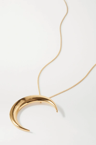 Shop Saint Laurent Gold-tone Necklace