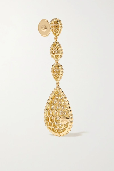 Shop Boucheron Serpent Bohème 18-karat Gold Diamond Earrings