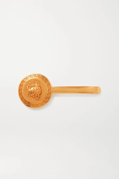 Shop Versace Gold-tone Hair Slide