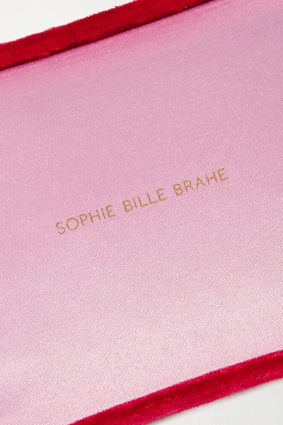 Shop Sophie Bille Brahe Velvet Jewelry Box In Red